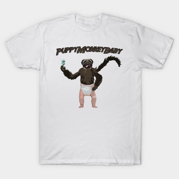 PuppyMonkeyBaby Puppy Monkey Baby Funny Commercial T-Shirt by joshp214